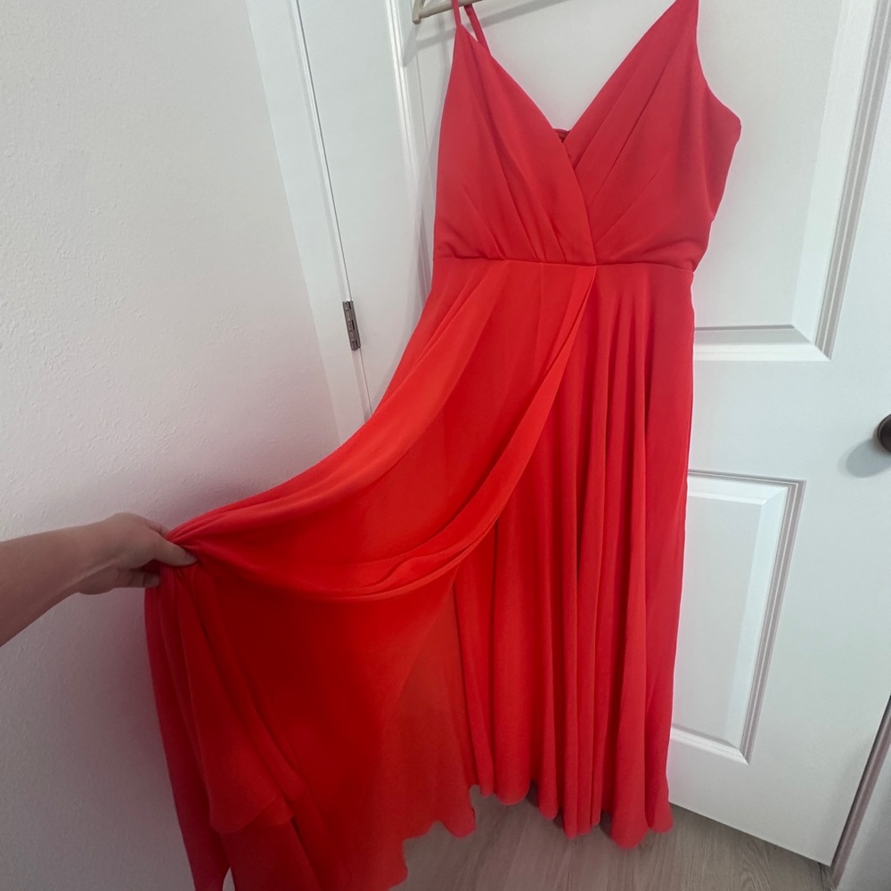 Lulu's Vibrant Orange Dress